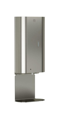 Bradley 6B1-119400T-BN Elvari Sensor Operated Liquid Soap/Gel Sanitizer Dispenser with Drip Tray, AC Plug-in, Surface Mounted, 40 oz, Brushed Nickel