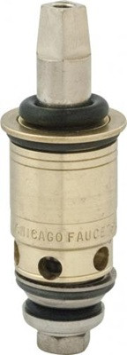Chicago Faucets 1-099XTDBL12JKABNF Chicago Faucets Part: Right Hand Quaturn Compression Operating Cartridge, Short Stem for Exposed Caps Qty 12