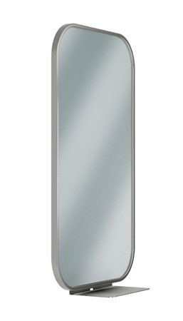 Bradley 7B1-2018360 Elvari Frame Mirror with Shelf 18 W x 36 H, Satin Stainless