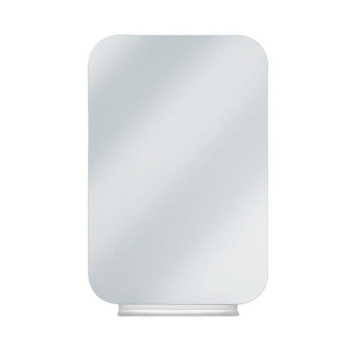 Bradley 7B1-3030360-BS Elvari Frameless Mirror with Shelf 30 W x 36 H, Brushed Stainless