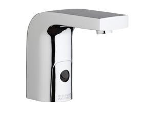 Chicago Faucets 116.673.AB.1T HyTronic Edge Touch Free Programmable Electronic Faucet, Single Supply, 0.35 GPM, Integrated Emergency Backup Power System (EBPS), AC Powered, Less Transformer
