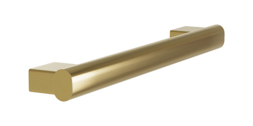 Bradley 8B1-0011800-BR Elvari Oval Grab Bar, 18" Length, Brushed Brass