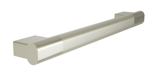 Bradley 8B1-2011800-BN Elvari Oval Grab Bar, 18" Length, Peened Brushed Nickel