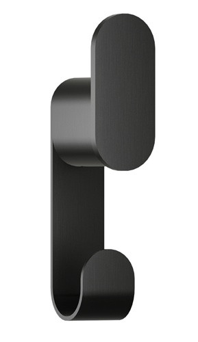 Bradley 9B1-110200-BB Elvari Coat or Robe Hook, Double, Brushed Black