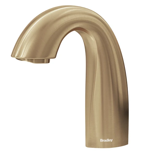 Bradley S53-3100-RT3-BR Verge Crestt Faucet, Touch Free, Sensor Operated, Thermostatic 0.35 GPM, Brushed Brass