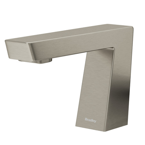 Bradley S53-3700-RL3-BN Verge Zen Faucet, Touch Free, Sensor Operated, Tempered 0.35 GPM, Brushed Nickel