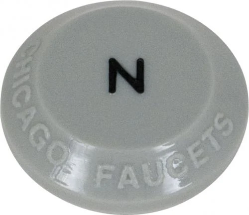 Chicago Faucets 216-578JKNF Chicago Faucets Part: Laboratory Index Button, Gray with Black Letters, N (Nitrogen)