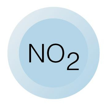 Chicago Faucets 216-678NO2JKNF Chicago Faucets Part: Laboratory Index Button, Light Blue with Black Letters, Nitrogen Dioxide (NO2)