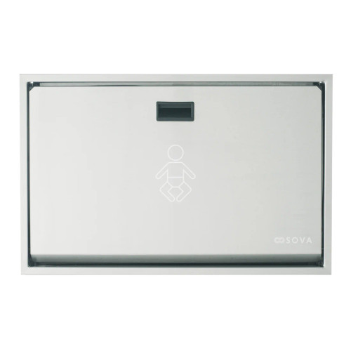Sova 35HS0006 Summit Baby Changing Station, Horizontal, Surface Mount, Stainless Steel