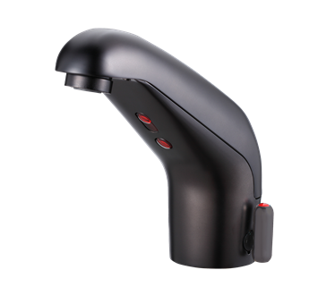 Hydrotek HE-5000EMB-LR Lavatory Automatic Sensor Faucet, Battery Powered with Enduratek, Non-Mixing, Matte Black