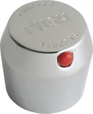 Chicago Faucets 665-PSHJKCP 1-3/4" MVP Metering Push Handle