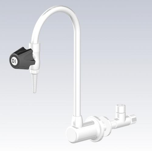 Chicago Faucets 831-PVDF Wall Mounted Laboratory Recirculating Pure Water Fitting