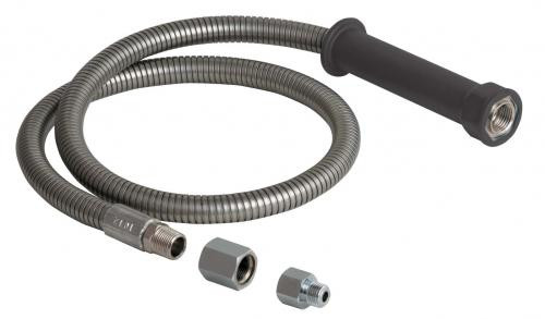 Chicago Faucets 83-77ABNF 77" Stainless Steel Hose and Handle Assembly