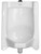 Sloan WEUS-1200.1420 Vitreous China Retrofit Urinal with Battery Powered, Side Mount Sensor Activated, CROWN 186-0.125 SMO Urinal Flushometer