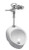 Zurn Z5708.207.00, Nano Pint 1/8 gpf, EcoVantage, Ultra Low Consumption Urinal System, Top Spud, Small Footprint Urinal with Manual Diapragm Flush Valve