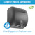  XL-BL-ECO Excel Dryer XLERATOReco XL-BL-ECO Hand Dryer, No Heat, Black Cover, Automatic Sensor, Surface Mounted, LEED Credits, GreenSpec Listed, Commercial Hand Dryer, 500 Watts
