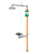 Guardian GBF1994 Barrier-Free Safety Station with WideArea™ Eye/Face Wash, Stainless Steel Construction