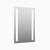 Sloan ML 2 Inset-24x36-6000K Wall Hung Hardwired 2 Inset LED Mirror