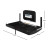 Sova 20HS0202 Element Baby Changing Station with Liner Dispenser, Horizontal, Surface Mount, Black