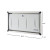 Sova 10HR0011 Origin Baby Changing Station, Horizontal, Recessed, Light Gray and Stainless Steel