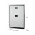 Sova 35VR0006 Summit Baby Changing Station, Vertical, Recessed Mount, Stainless Steel