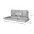 Sova 15HS0001 Span Baby Changing Station, Horizontal, Surface Mount with EZ Mount Backer Plate, Light Gray