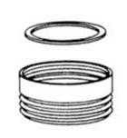 Sloan 0322013 V-75-A Inlet Adapter Kit Royal and Crown/Naval
