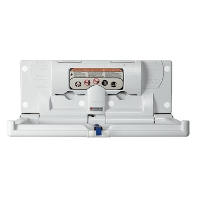 Foundations 100-EH-BP Classic Baby Changing Station, Horizontal, Surface Mount, Backer Plate Included, Light Gray