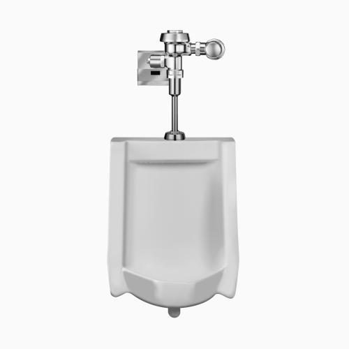 Sloan WEUS-1002.1301 Vitreous China Urinal with Exposed, Sensor Activated, Royal OPTIMA 186-0.25 ES-S Urinal Flushometer