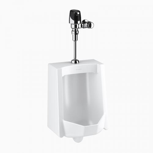 Sloan WEUS-1005.1201 Vitreous China Urinal with Solar Powered, Sensor Activated, SOLIS 8186-0.5 Urinal Flushometer