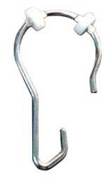 Gamco 100CHNR Chrome Plated Curtain Hook with Nylon Rollers (Qty 1 Hook)