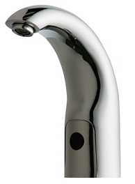 Chicago Faucets 116.112.AB.1T HyTronic Touch Free Programmable Electronic Faucet, Dual Supply, 0.5 GPM, Concealed Internal Temperature Control Mixer, AC Powered, Less Transformer
