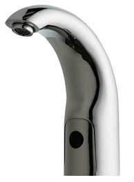 Chicago Faucets 116.212.AB.1T HyTronic Touch Free Programmable Electronic Faucet, Dual Supply, 0.5 GPM, Concealed Internal Temperature Control Mixer, Battery Operated
