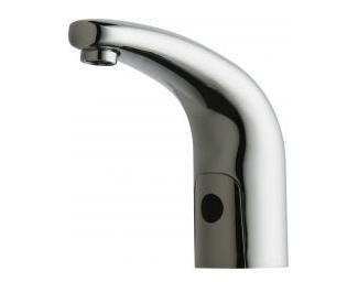 Chicago Faucets 116.615.AB.1T HyTronic Traditional Touch Free Programmable Electronic Faucet, Dual Supply, 1.5 GPM Antimicrobial Outlet, Concealed Internal Temperature Control Mixer, AC Powered, Less Transformer, Patient Care