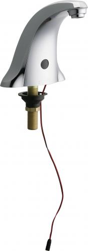 Chicago Faucets 116.706.AB.MT E-Tronic 40 Traditional Electronic Faucet with Dual Beam Infrared Sensor, Single Supply, 0.5 GPM, AC Powered, Less Transformer, Master Pack of 4