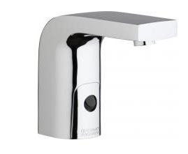 Chicago Faucets 116.758.AB.1T HyTronic Edge Touch Free Programmable Electronic Faucet, Single Supply, 0.5 GPM, AC Powered, Less Transformer