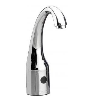 Chicago Faucets 116.759.AB.1T HyTronic Curve Touch Free Programmable Electronic Faucet, Single Supply, 1.5 GPM, AC Powered, Less Transformer