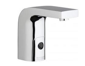 Chicago Faucets 116.768.AB.1T HyTronic Edge Touch Free Programmable Electronic Faucet, Dual Supply, 0.5 GPM, Concealed Internal Temperature Control Mixer, AC Powered, Less Transformer