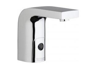 Chicago Faucets 116.868.AB.1T HyTronic Edge Touch Free Programmable Electronic Faucet, Dual Supply, 0.5 GPM, Concealed Internal Temperature Control Mixer, Battery Operated