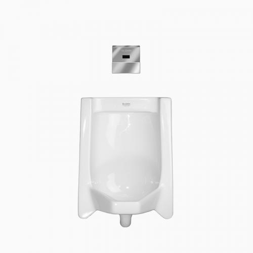 Sloan WEUS-1210.1311 Vitreous China Retrofit Urinal with Concealed, Sensor Activated, Royal OPTIMA 195-0.125 ES-S Urinal Flushometer
