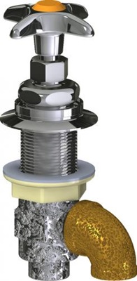 Chicago Faucets LRV-N4-A1A Remote Control Concealed Multiple Service Valve, 2-1/2" Metal Cross Handle with AIR Index Button