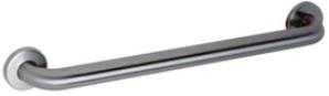 Gamco 150C X 18T Straight Grab Bar with Concealed Flange and Non-Slip Safety Grip, 1-1/2 Inch Diameter, Stainless Steel with Satin Finish, 18 Inch