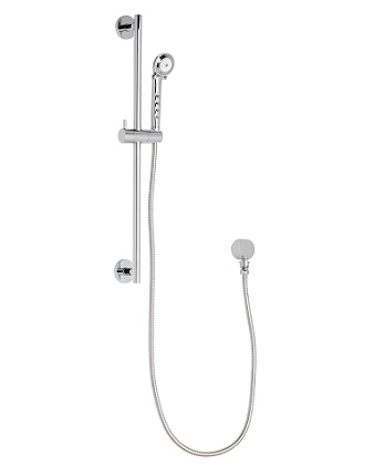 Chicago Faucets 151-ACP Wall Mounted 2.5 GPM Hand Spray with 59" Stainless Steel Hose and 24" Slide Bar
