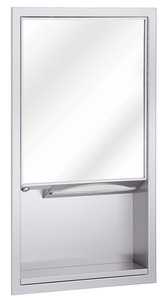 Bradley 155-11 Surface-Mounted Towel Dispenser. Exterior Shelf, Mirror