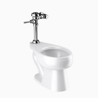 Sloan WETS-2000.1001 Vitreous China Toilet Fixture with Exposed, Manual, Royal 111-1.28 Closet Flushometer