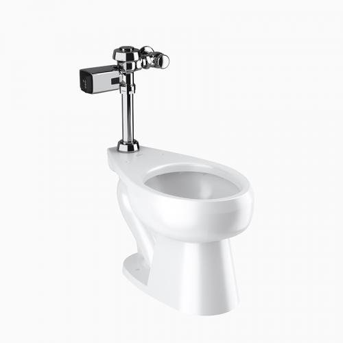 Sloan WETS-2000.1410 Vitreous China Toilet Fixture with Battery Powered, Sensor Activated, Royal 111-1.28 SFSM Single Flush Side Mount Closet Flushometer