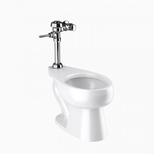 Sloan WETS-2023.1001 Vitreous China Toilet Fixture with Exposed, Manual, Royal 111-1.6 Closet Flushometer