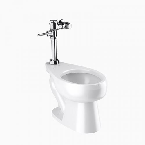 Sloan WETS-2023.1006 Vitreous China Toilet Fixture with Exposed, Manual, CROWN 111-1.6 Closet Flushometer
