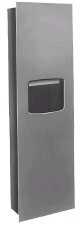 Bradley 2038 Recessed Towel Dispenser & Waste Receptacle, Accent Series, 11.2 Gallon, Color Options (DISCONTINUED, NOT AVAILABLE TO ORDER)