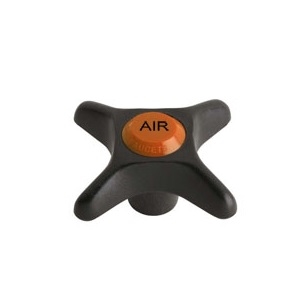 Chicago Faucets 205-AIRJKNF Chicago Faucets Part: 2-1/2" Plastic Cross Handle, Tapered Square Broach, AIR Button